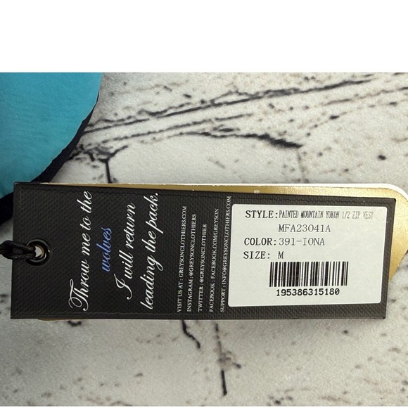 NEW Greyson Golf Painted Mountain Yukon 1/2 Zip Vest Men's Sz M Primaloft - Picture 5 of 9